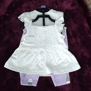 Carter's girls 3-piece.    (3)
